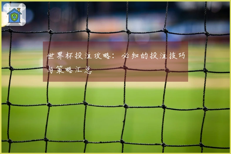 世界杯投注攻略：必知的投注技巧与策略汇总